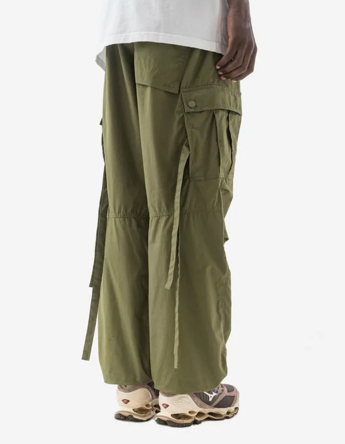 Maharishi Cargo Pants 5307 Asym Cargo Track Pants Olive OG107F 8211 Men