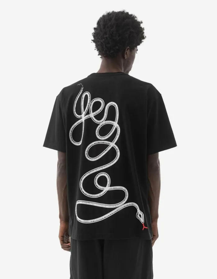 Maharishi Short Sleeve TShirts 1541 Teach Year Of The Snake TShirt Black 8211 Men