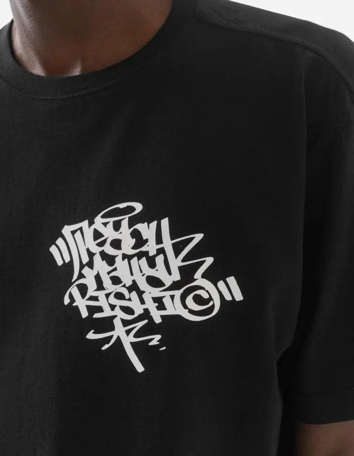 Maharishi Short Sleeve TShirts 1541 Teach Year Of The Snake TShirt Black 8211 Men