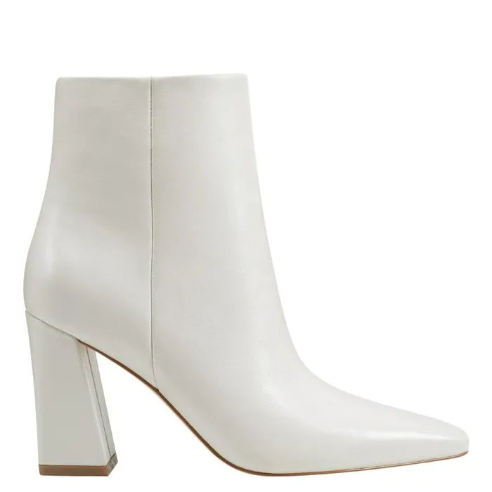 Marc Fisher Booties Women Yanara Heeled Bootie Chic Cream