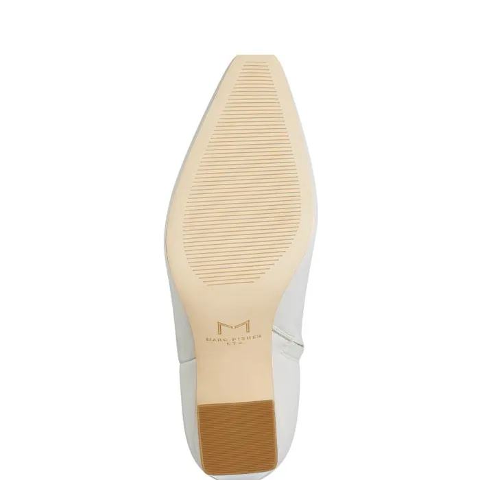 Marc Fisher Booties Women Yanara Heeled Bootie Chic Cream