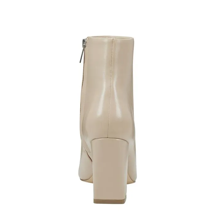 Marc Fisher Booties Women Yanara Heeled Bootie Natural Leather