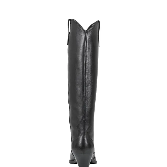 Marc Fisher Boots Women Ander Western Boot Black Leather