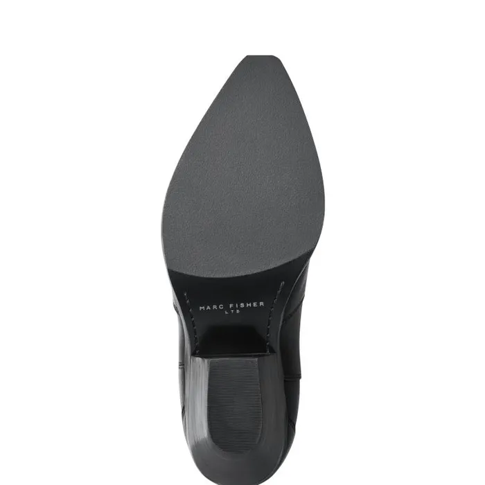 Marc Fisher Boots Women Ander Western Boot Black Leather