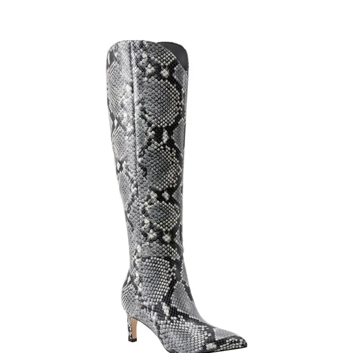Marc Fisher Boots Women Quinnie Dress Boot Snake Print