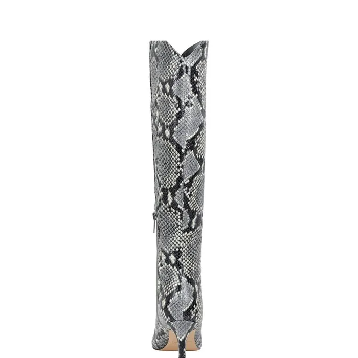 Marc Fisher Boots Women Quinnie Dress Boot Snake Print