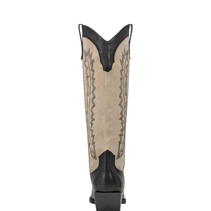 Marc Fisher Boots Women Roselle Western Boot Black Leather