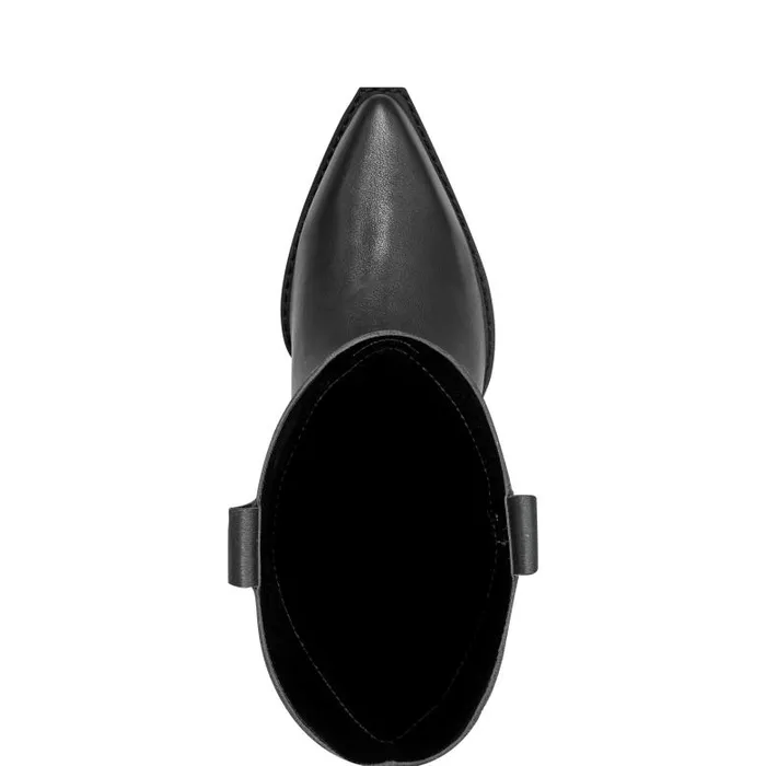 Marc Fisher Boots Women Roselle Western Boot Black Leather