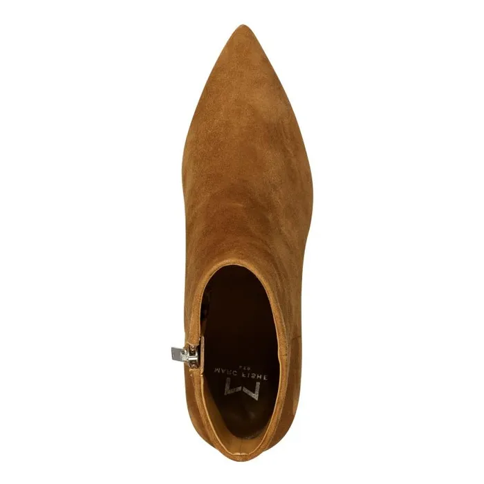 Marc Fisher Casual Boots Women Jarli Pointy Ankle Bootie Brown Suede