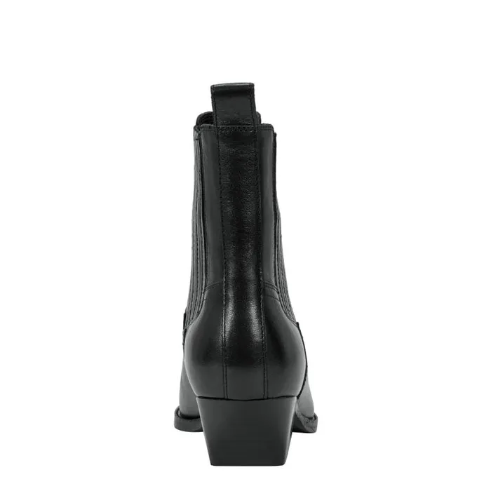 Marc Fisher Casual Boots Women Pryce Western Bootie Black Leather