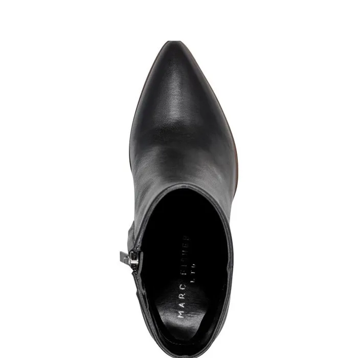 Marc Fisher Dress Boots Women Melysa Dress Bootie Black Leather