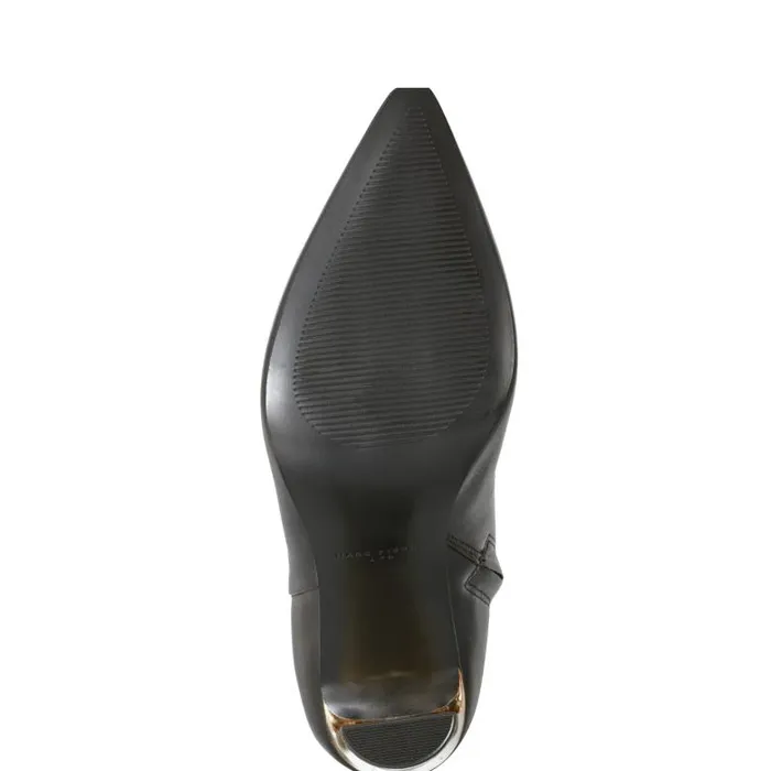 Marc Fisher Dress Boots Women Talyna Dress Bootie Black Leather