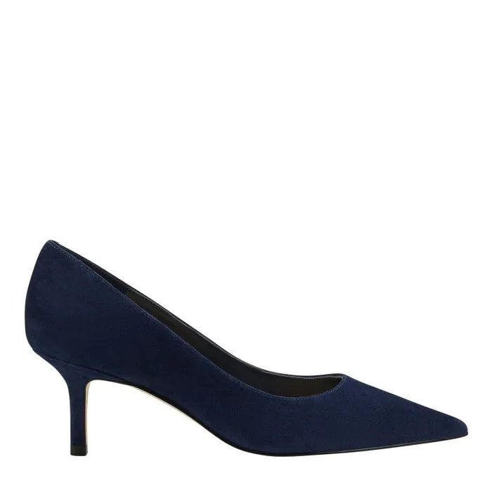 Marc Fisher Heels and Pumps Women Alola Pump Dark Blue Suede