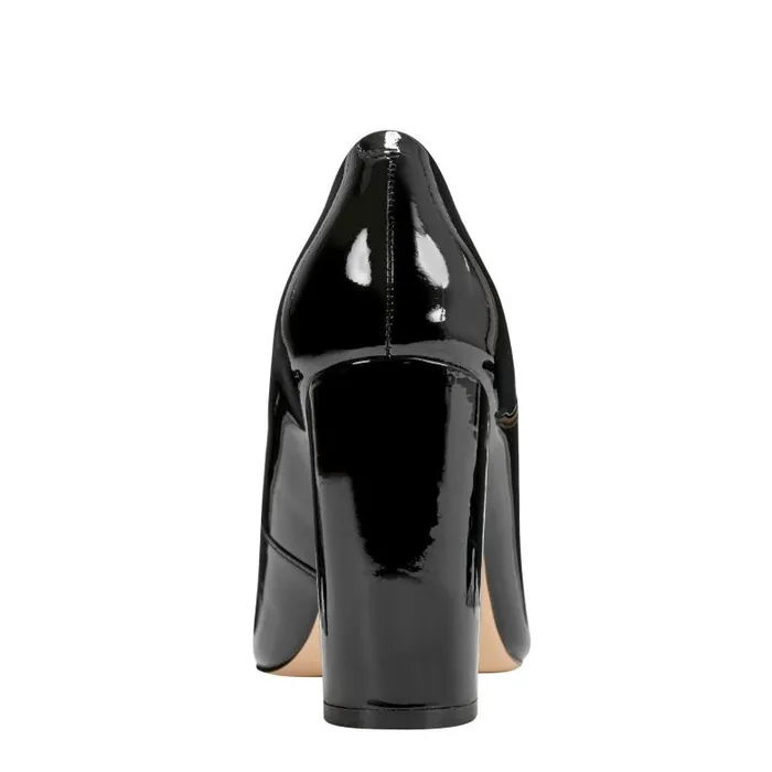 Marc Fisher Heels and Pumps Women Artie Mary Jane Pump Black Patent Leather