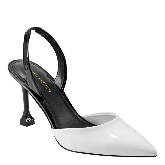 Marc Fisher Heels and Pumps Women Hadya Slingback Pump Whiteblack