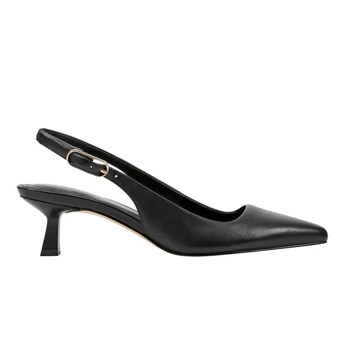 Marc Fisher Heels and Pumps Women Kory Slingback Pump Black Leather
