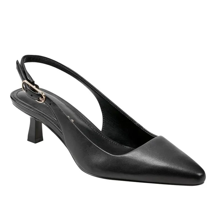 Marc Fisher Heels and Pumps Women Kory Slingback Pump Black Leather