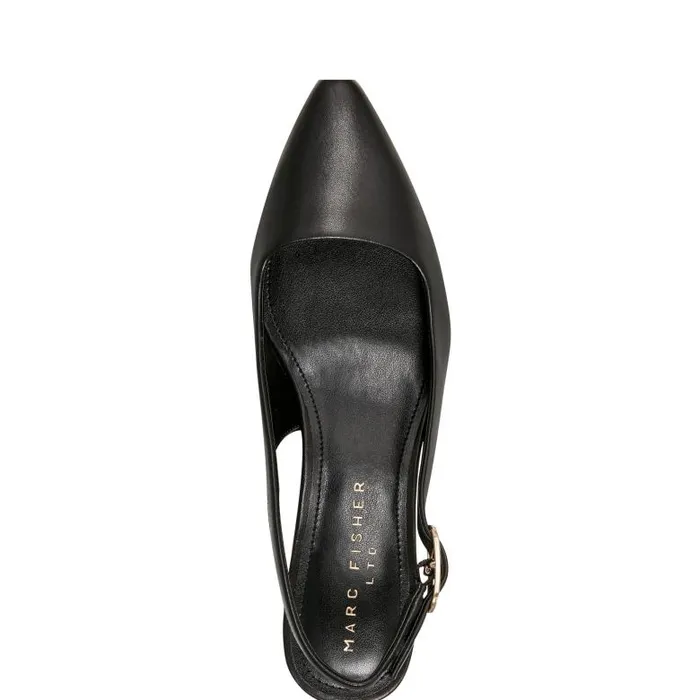 Marc Fisher Heels and Pumps Women Kory Slingback Pump Black Leather