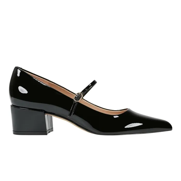 Marc Fisher Heels and Pumps Women Luccie Mary Jane Pump Black Patent Leather