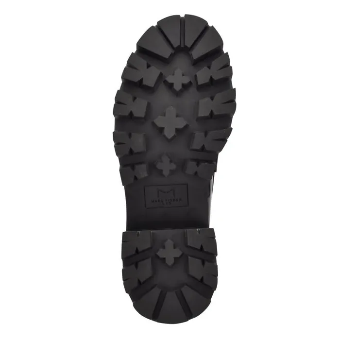 Marc Fisher Loafers and Flats Women Latika Lug Sole Loafer Black Patent