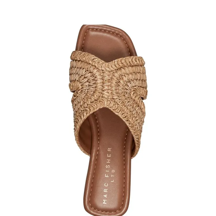 Marc Fisher Sandals Women Narda Flat Sandal Natural