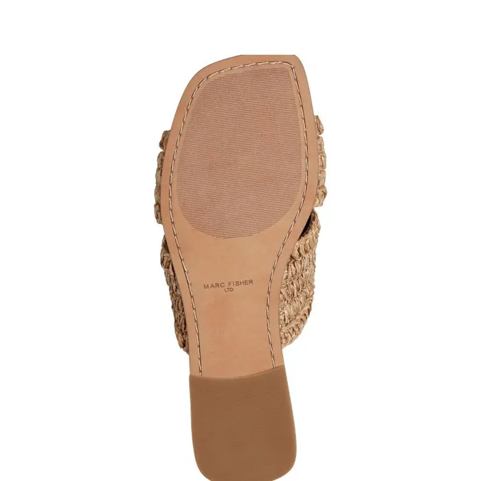 Marc Fisher Sandals Women Narda Flat Sandal Natural