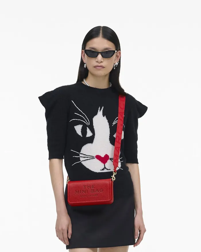 Marc Jacobs Crossbody Bags The Leather Mini Bag True Red 8211 Women