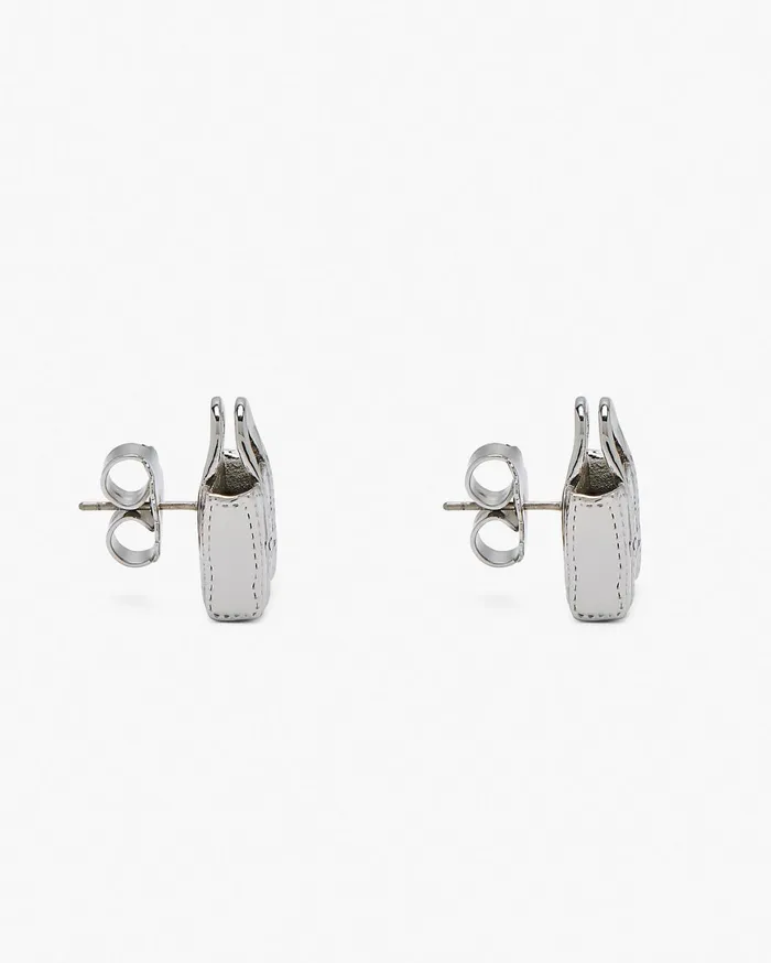 Marc Jacobs Earrings The Tote Bag Stud Earrings Light Antique Silver 8211 Women