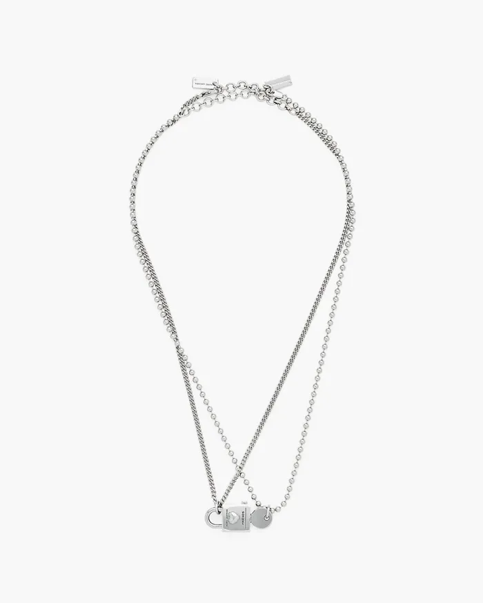 Marc Jacobs Necklaces Friendship Padlock Necklace Light Antique Silver 8211 Women