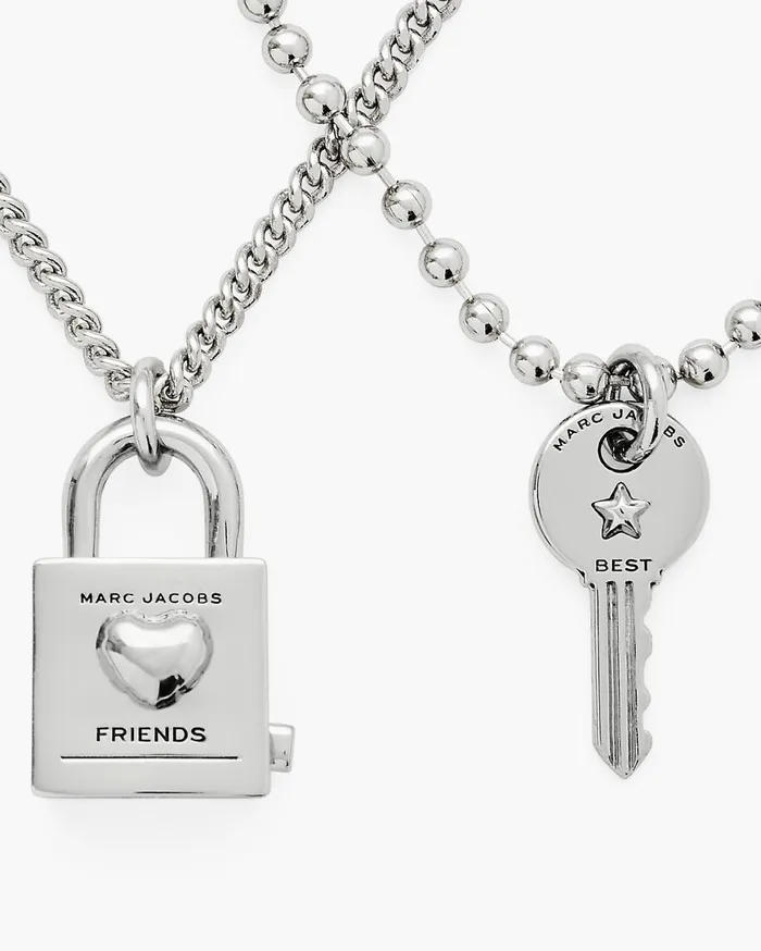 Marc Jacobs Necklaces Friendship Padlock Necklace Light Antique Silver 8211 Women
