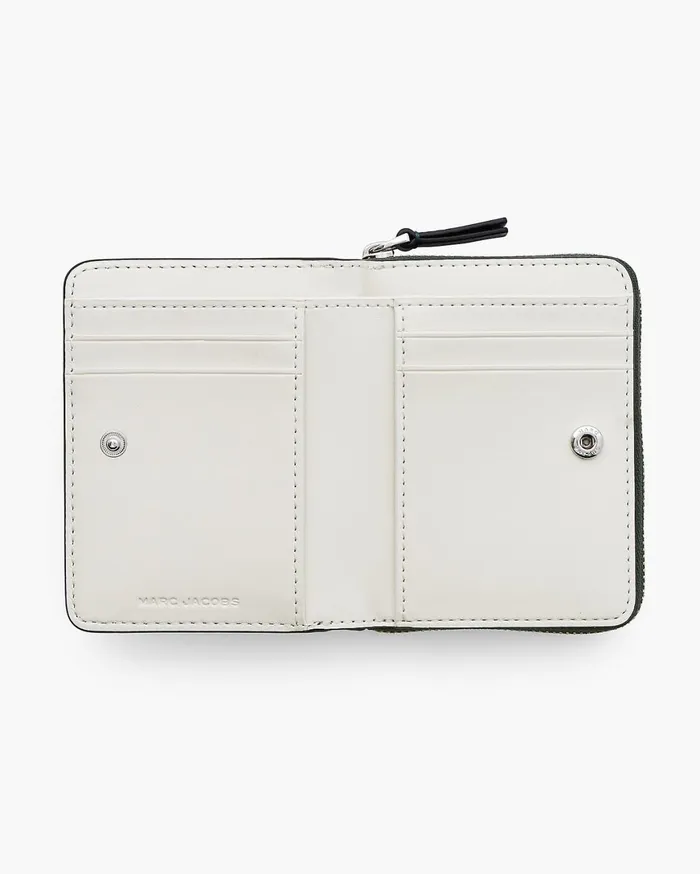 Marc Jacobs Small Wallets The Leather Mini Compact Wallet Ivy 8211 Women