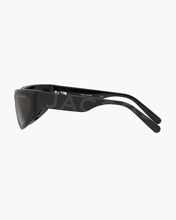 Marc Jacobs Sunglasses The Bold Logo Wrapped Mirrored Sunglasses Black 8211 Women