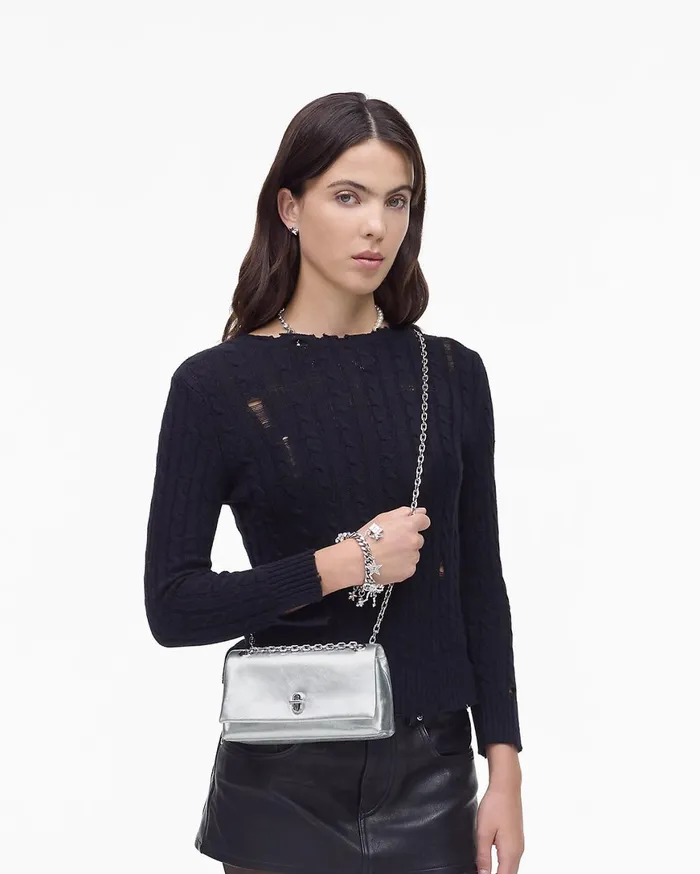 Marc Jacobs The Dual Bag The Metallic Dual Chain Wallet Silver 8211 Women