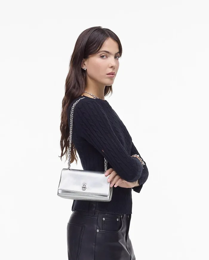 Marc Jacobs The Dual Bag The Metallic Dual Chain Wallet Silver 8211 Women