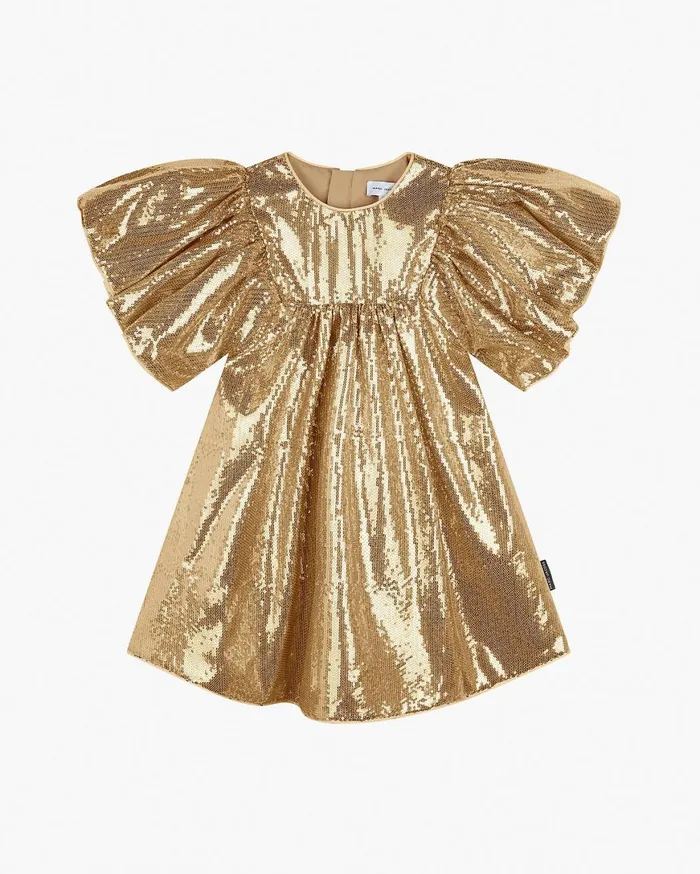Marc Jacobs The Mini Me Sequin Dress Gold 8211 Kids