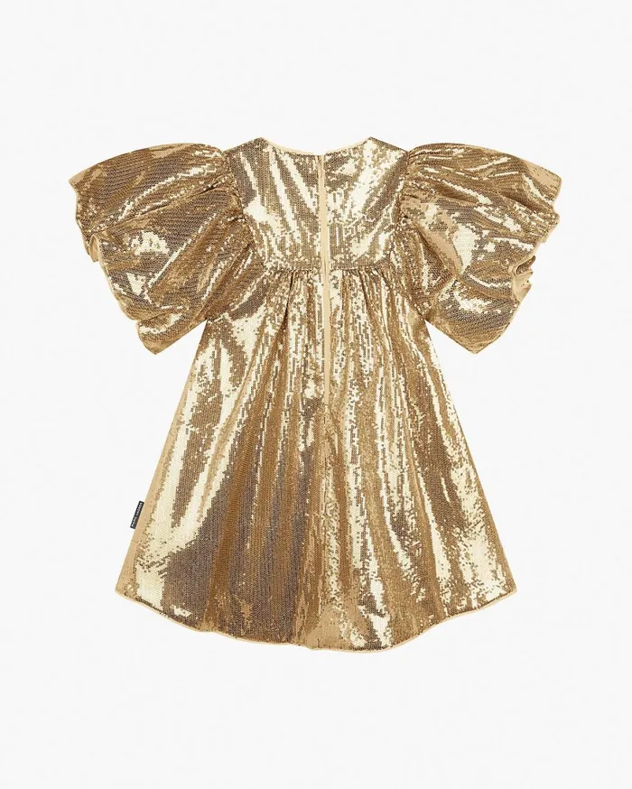 Marc Jacobs The Mini Me Sequin Dress Gold 8211 Kids