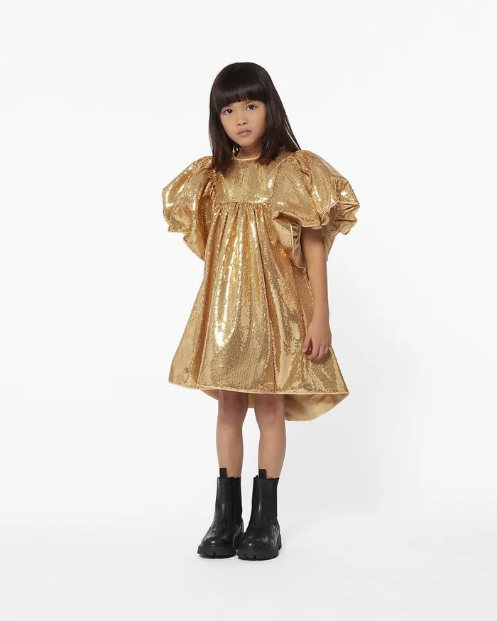 Marc Jacobs The Mini Me Sequin Dress Gold 8211 Kids