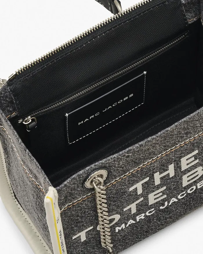 Marc Jacobs The Tote Bag The Denim Chain Small Tote Bag Black Wash 8211 Women