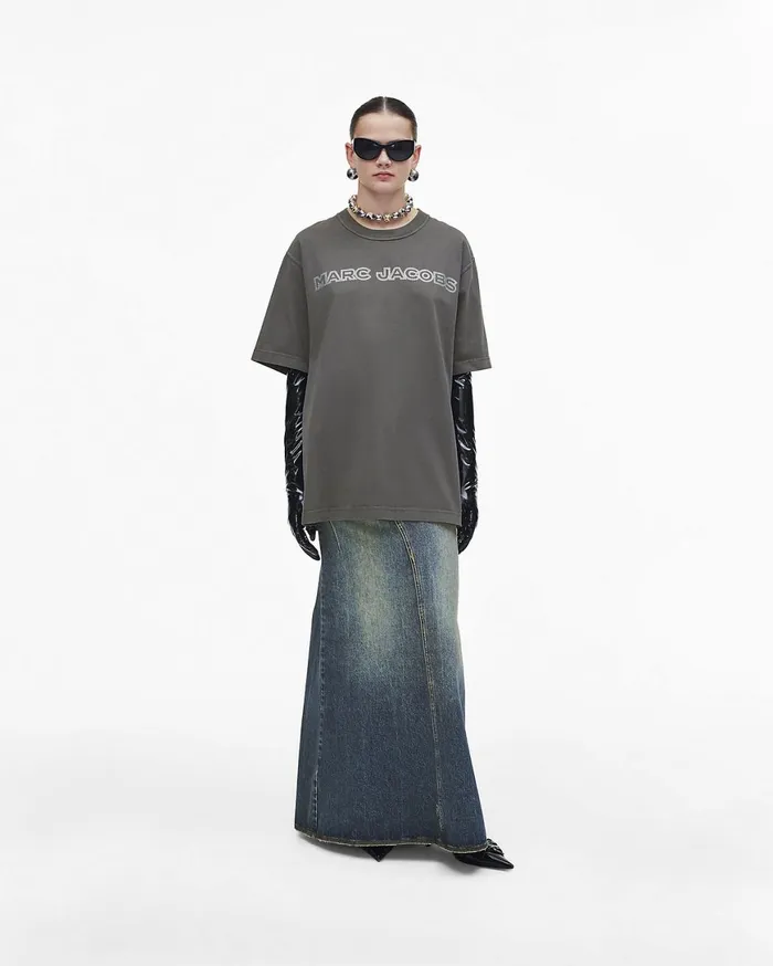 Marc Jacobs Tops Crystal Big Tee Steel Grey 8211 Women