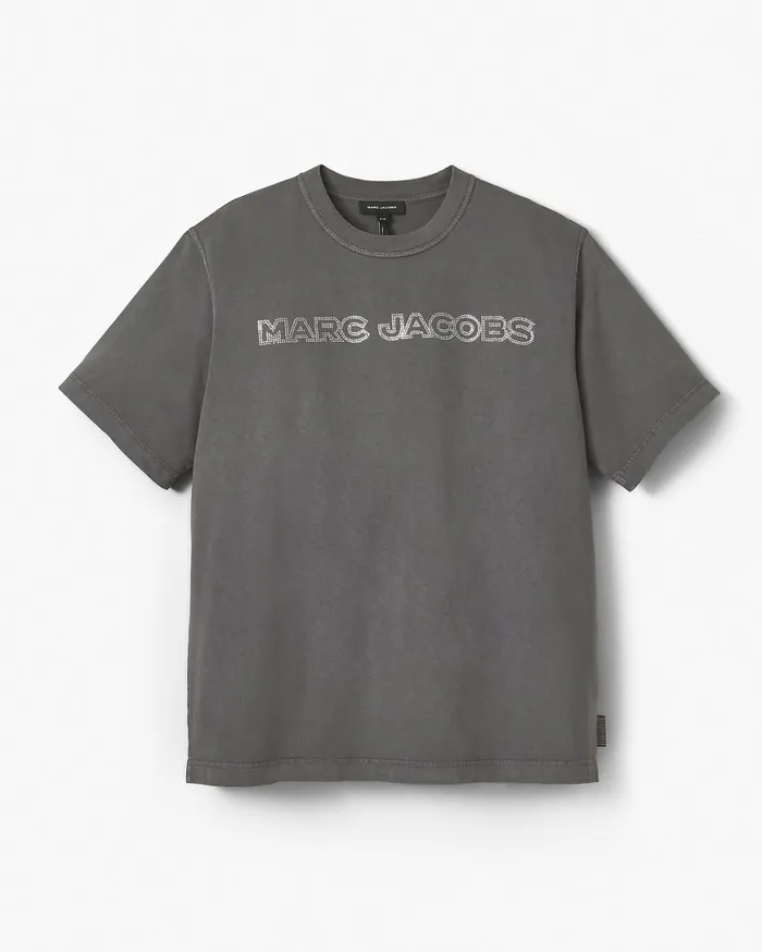 Marc Jacobs Tops Crystal Big Tee Steel Grey 8211 Women