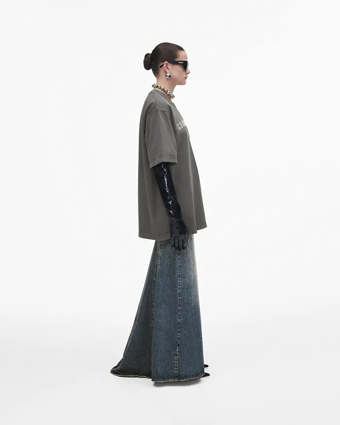 Marc Jacobs Tops Crystal Big Tee Steel Grey 8211 Women