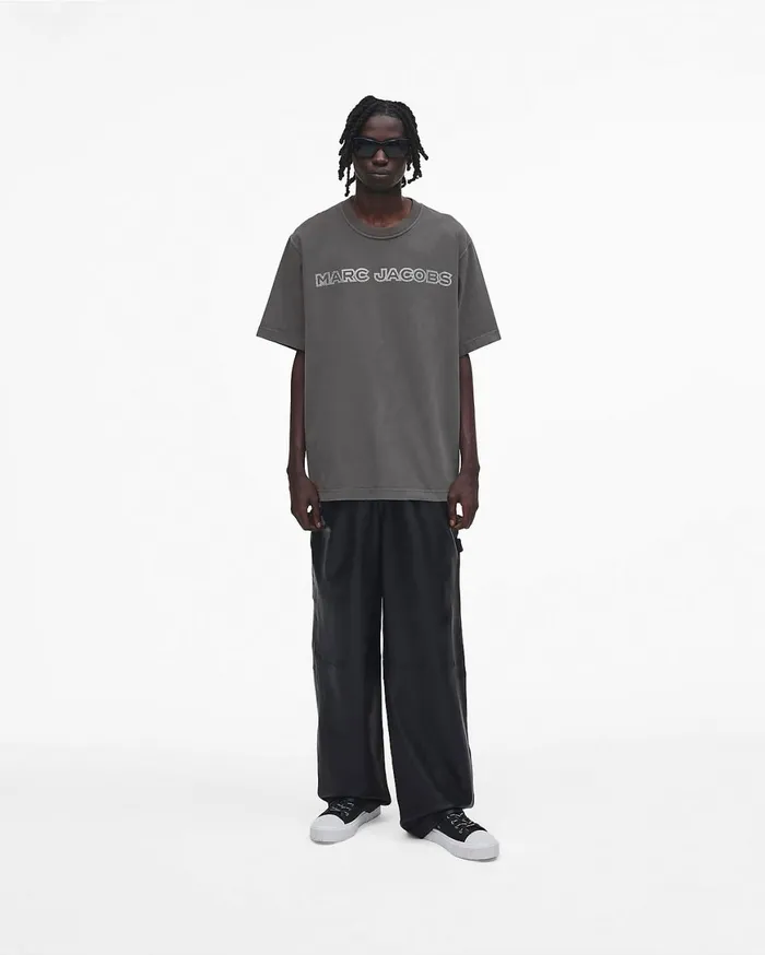 Marc Jacobs Tops Crystal Big Tee Steel Grey 8211 Women
