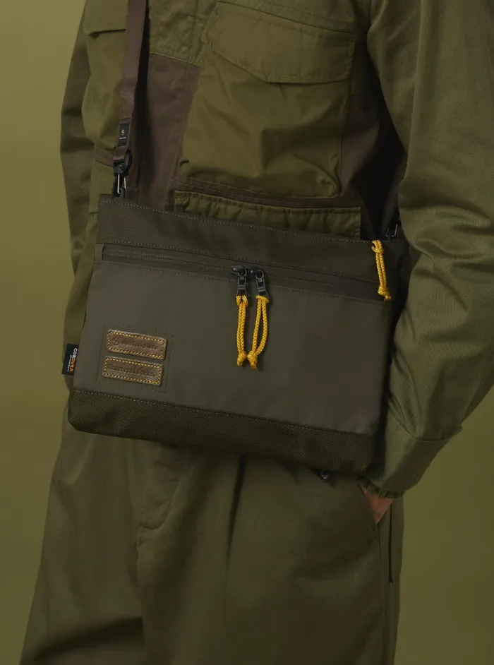 Masterpiece X Shoulder Bag In Olive Recycled Tech Can Men Universal Works Bags