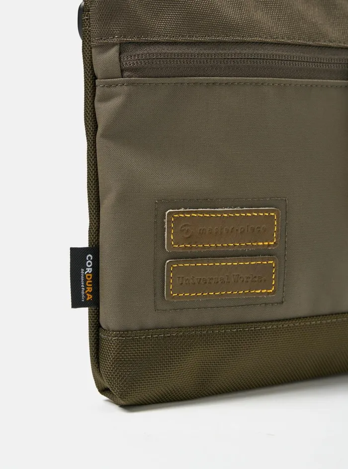 Masterpiece X Shoulder Bag In Olive Recycled Tech Can Men Universal Works Bags
