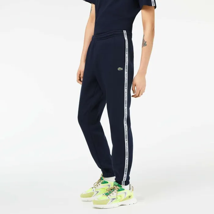 Matching Sets Men Lacoste Mens Logo Stripe Joggers Navy Blue 166