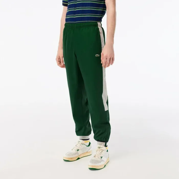 Matching Sets Men Lacoste Mens Tennis Print Joggers Green White Pqk
