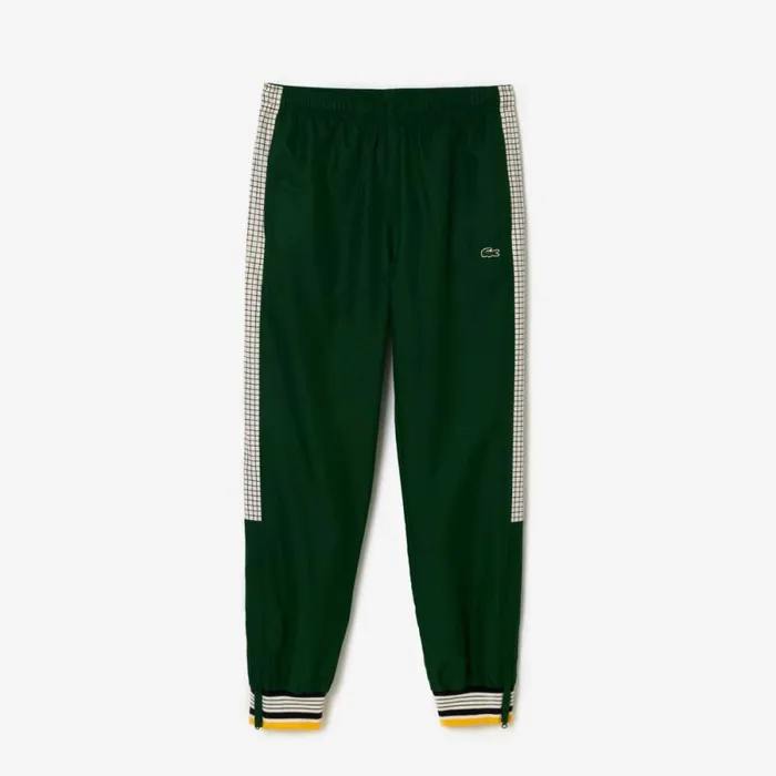 Matching Sets Men Lacoste Mens Tennis Print Joggers Green White Pqk