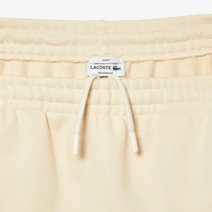 Matching Sets MenWomen Lacoste Unisex Organic Cotton Fleece Sweatpants Cream Xfj
