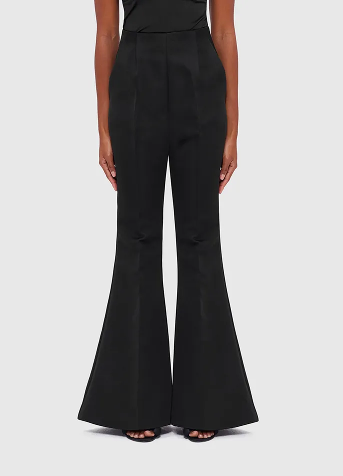 Maya Flared Pants 8211 Ebony Suiting LEO LIN Women