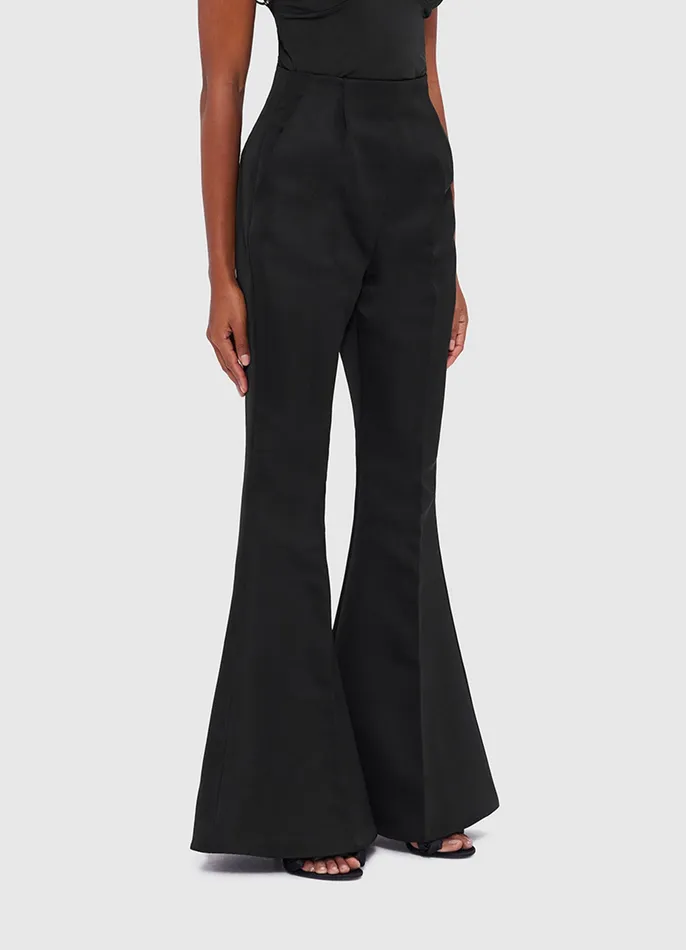 Maya Flared Pants 8211 Ebony Suiting LEO LIN Women